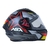 Capacete ASX Draken Pilot Preto Vermelho Amarelo Fosco - loja online