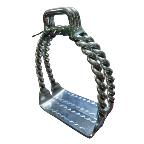 Par de Estribo Em Aço Inox Torcido