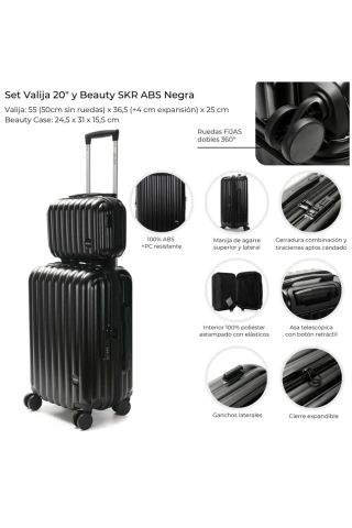 Carry on + beauty case - tienda online