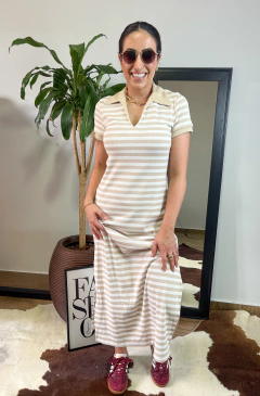Vestido Denise polo listrado - conforto e versatilidade! na internet