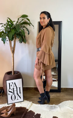 Vestido Elo Solto com Babados - Lindo de viver, combinação de leveza e sofisticação - loja online