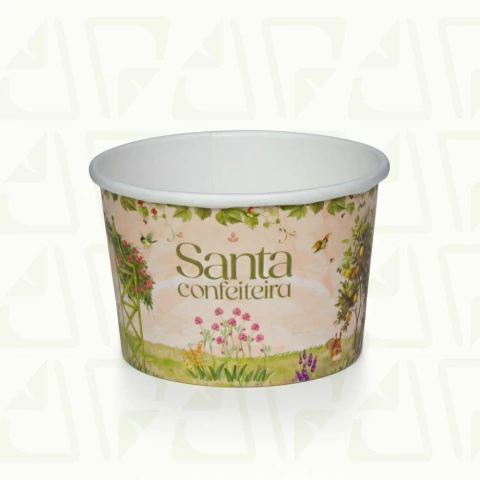 Pote de Papel 240ml Personalizado - comprar online