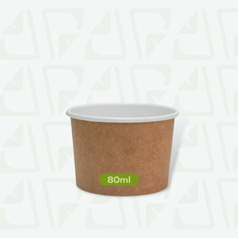 Pote de Papel 80ml Kraft - comprar online