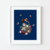 Mujer Mariposa Fondo Indigo - comprar online
