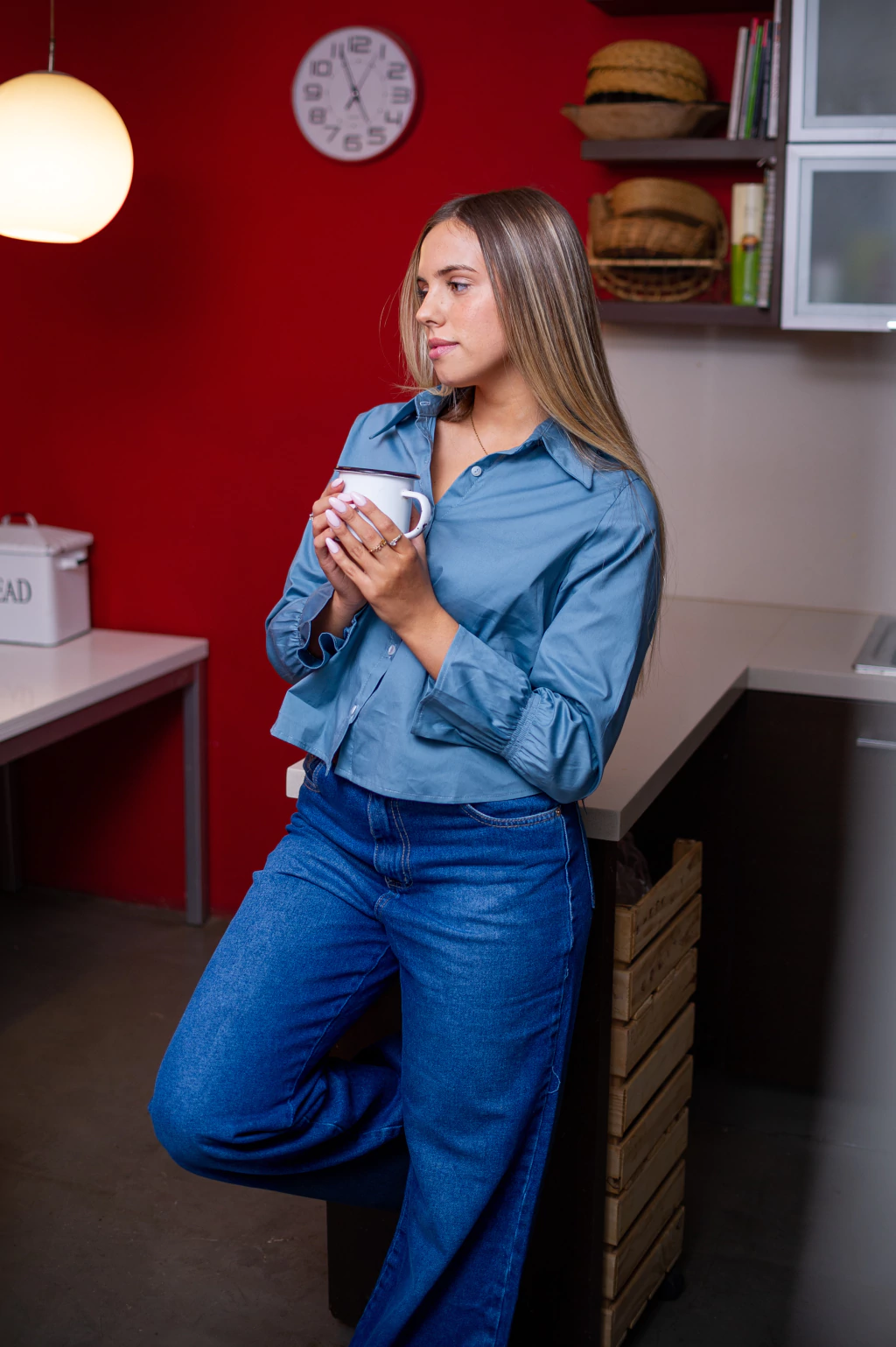 CAMISA LORIE AZUL