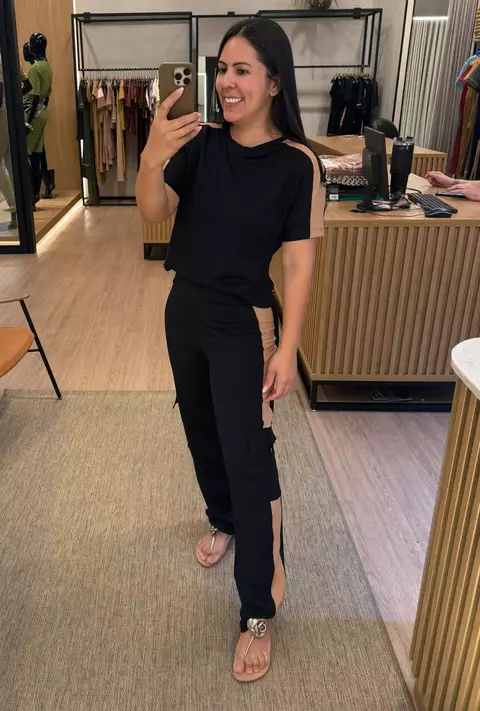 Conjunto Calça e Blusa Confortável Preto - comprar online