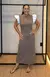 Vestido Midi com Fendas Laterais - Marrom Cosmo - comprar online