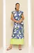 Vestido Midi Barrado em Moletinho Premium - Estampado - comprar online