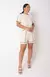 Conjunto Short e Blusa Over com Vivo - Bege Orvalho - comprar online