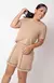 Conjunto Short e Blusa Over com Vivo - Bege Bosque - loja online