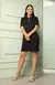 Vestido Moletinho Premium Gramatura 380 | Ritilínea Lateral e Modelagem Comfy - PRETO - comprar online