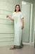 Vestido Moletinho Premium | Aplicação Exclusiva de Cristal - Verde Tranquilidade - loja online