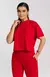 Conjunto Calça e Blusa Ampla com Zíper Moletinho Premium - Vermelho Sketch - Pannu - Moda Comfy