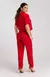 Conjunto Calça e Blusa Ampla com Zíper Moletinho Premium - Vermelho Sketch na internet