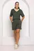 Conjunto Short e Blusa Gola V em Malha Visco Modal com Toque Impecável - Verde Humanidade - comprar online