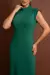 Vestido Moletinho Gramatura 300 Modelagem Justa - Verde - Pannu - Moda Comfy