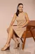 Vestido Malha Premium | Saia com Pregas Laterais e Modelagem Elegante - Bege Bosque - Pannu - Moda Comfy