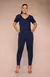 Conjunto Comfy Malha Premium | Modelagem Sequinha e Detalhe em Retilínea Lateral - Azul Resort - Pannu - Moda Comfy