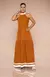 Vestido Linho | Modelagem Ampla e Amarração nas Costas - Marrom Luminor - Pannu - Moda Comfy