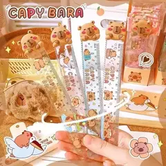 REGUA CAPIVARA APLIQUE FOFINHO 15 CM