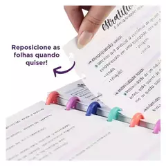 Caderno Inteligente panda 8 disco com post it - Cores Sortidos - Cotton papelaria