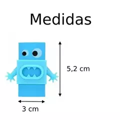 BORRACHA PLASTICA COLORIDA COM CAPA MONSTRINHO na internet