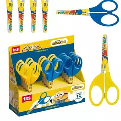 Tesoura Escolar Minions 13cm TRIS