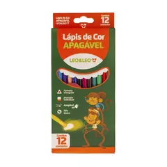 Lapis de cor 12 Cores APAGAVEL