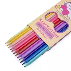 LÁPIS DE COR CORES DOS PERSONAGENS HELLO KITTY 12 CORES TRIANGULAR LEO&LEO na internet