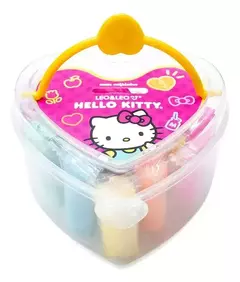 Massinha de Modelar Coracao HELLO KITTY 7 CORES