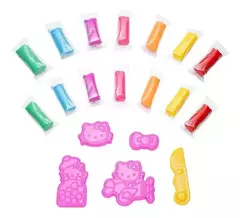 Massinha de Modelar Coracao HELLO KITTY 7 CORES - comprar online