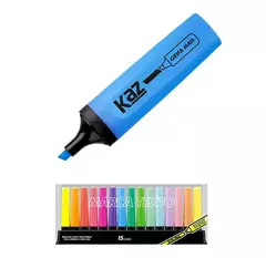 PINCEL MARCA TEXTO 15 CORES - KAZ