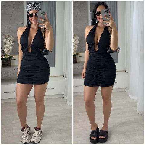 Vestido Drapeado Amanda - comprar online