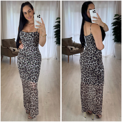 Vestido De Tule Tigrado
