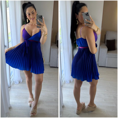 Vestido Plissado - A