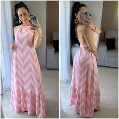 Vestido Longo Rosa Claro - comprar online