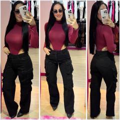 Calça Wide leg cargo na internet