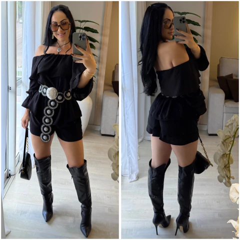 Macaquinho Babado BOHO - comprar online