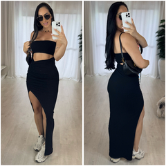 Vestido Canelado