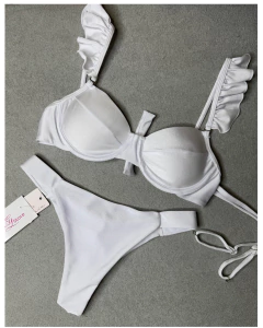 Biquíni Babado Branco - comprar online