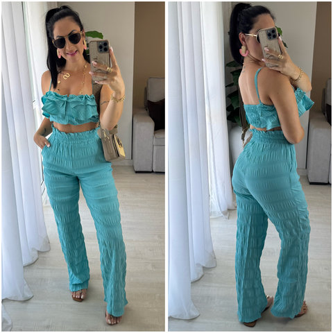 Conjunto mya verde água - comprar online