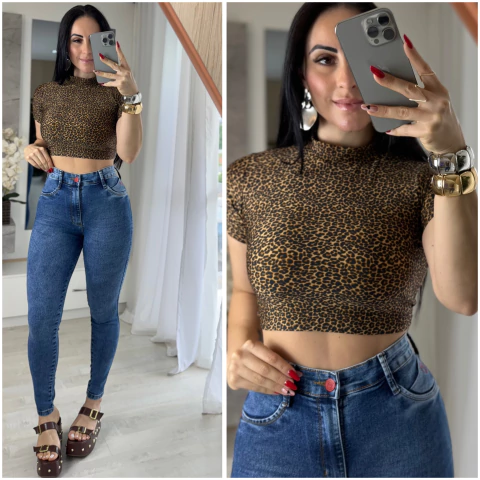 Cropped Aline gola alta - comprar online