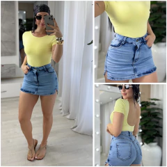 Short Saia Jeans na internet