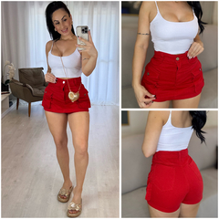 Short Saia Vermelho