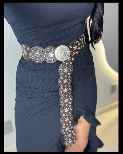 Cinto Boho Marrom café - comprar online