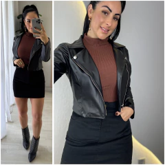 Jaqueta Couro P.U Issis na internet