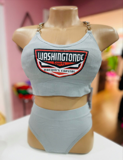 Conjunto Whashington cinza