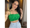 Cropped Flowe - Verde