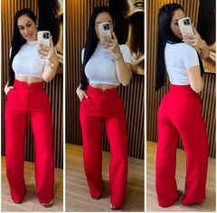 Calça Pantalona vermelha