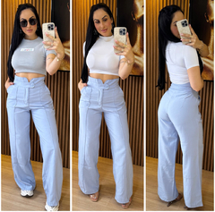 Calça Pantalona Azul
